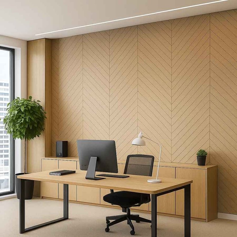 V-cut panel vzor Fishbone