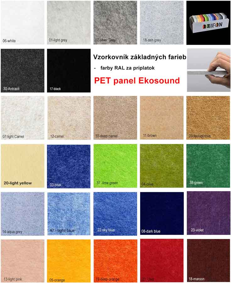 PET panel Natur bez úpravy